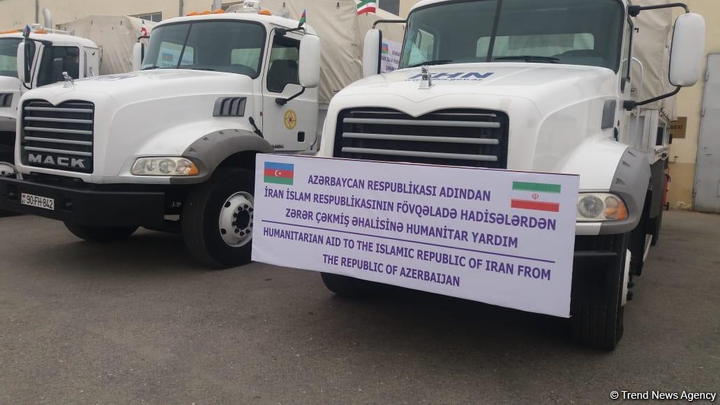 Azərbaycan Prezidentinin tapşırığı ilə İrana göndərilən humanitar yardımın SİYAHISI (FOTO)