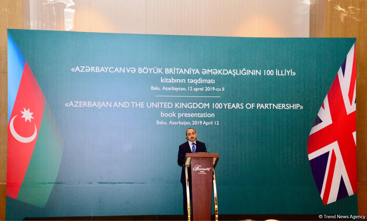 Bakıda “Azərbaycan və Böyük Britaniya əməkdaşlığının 100 illiyi” kitabının təqdimatı olub (FOTO) (YENİLƏNİB)