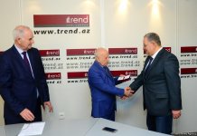 TREND-in əməkdaşları Azərbaycan təhlükəsizlik orqanlarının 100 illik yubileyinin fəal işıqlandırılmasına görə mükafatlandırılıblar (FOTO)