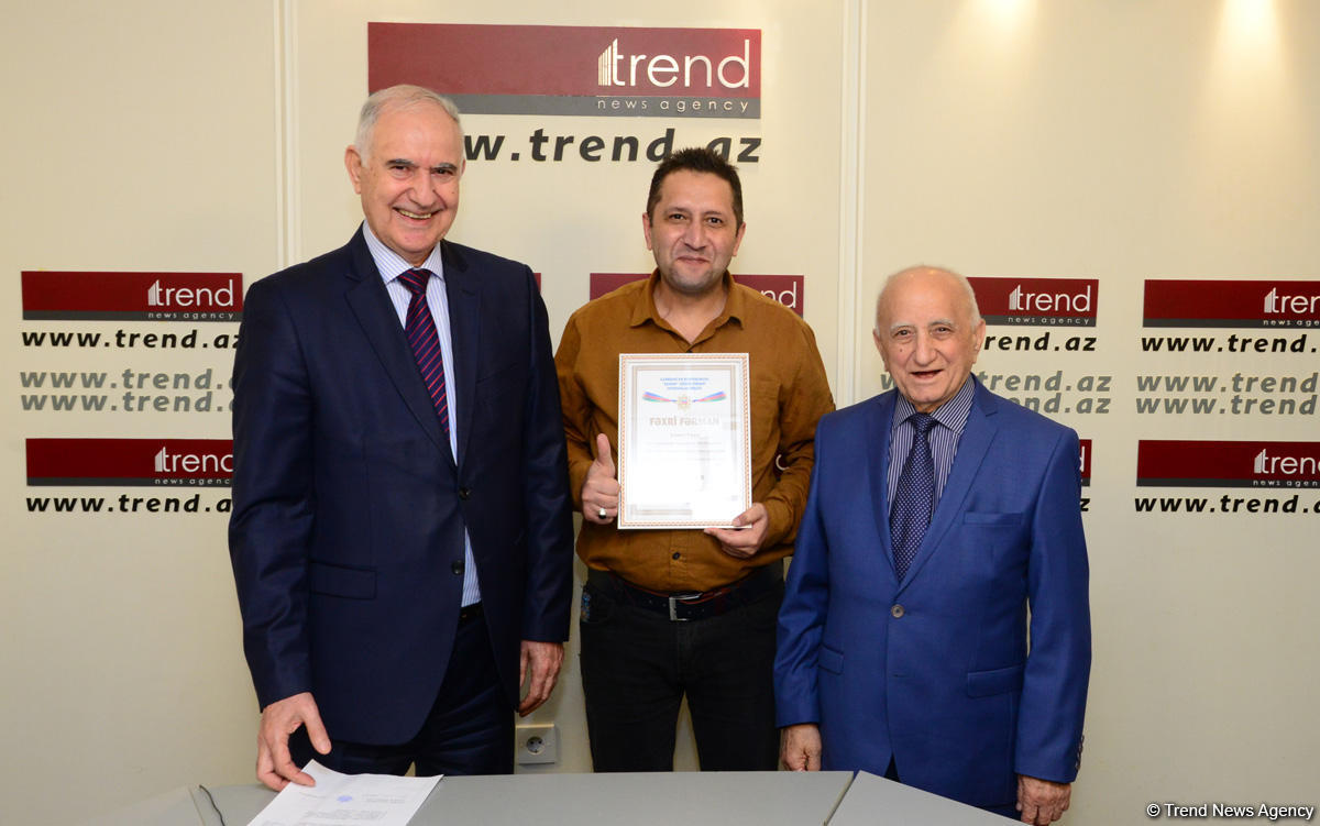 TREND-in əməkdaşları Azərbaycan təhlükəsizlik orqanlarının 100 illik yubileyinin fəal işıqlandırılmasına görə mükafatlandırılıblar (FOTO)