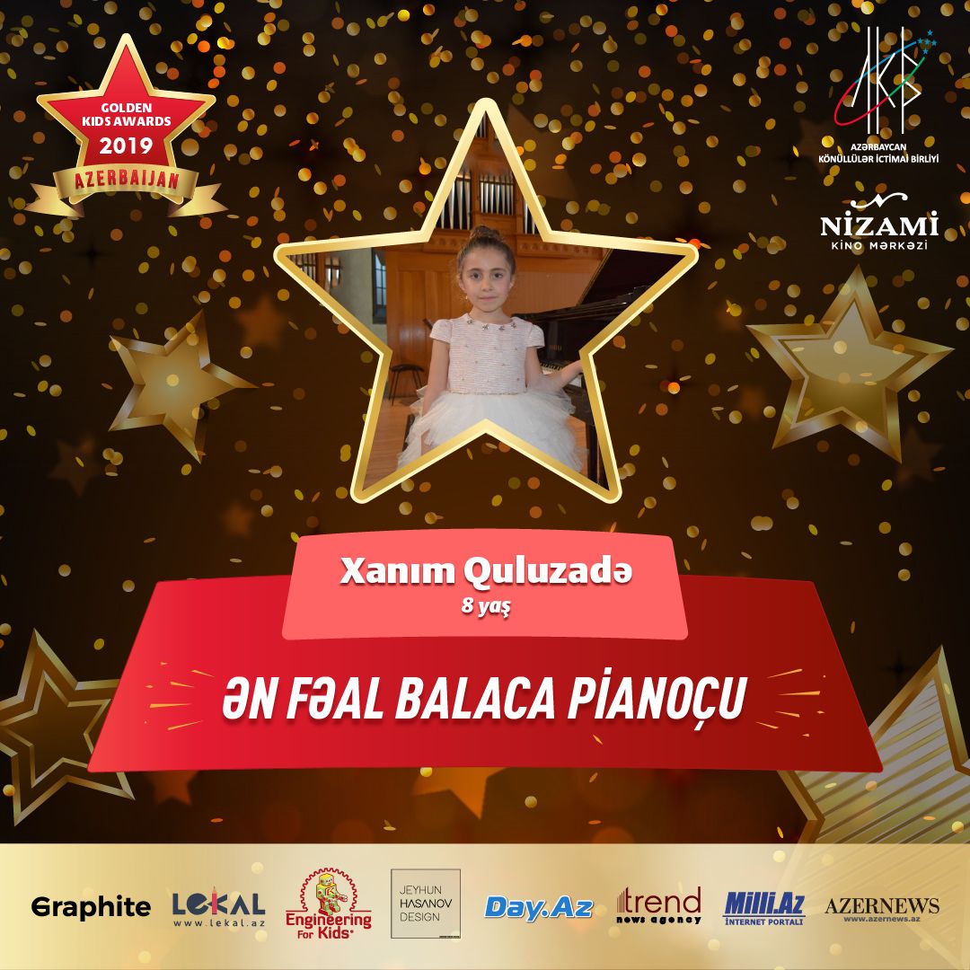 "Azerbaijan Golden Kids Awards 2019" layihəsinin iştirakçılarının bir qrupu bəlli olub (FOTO)
