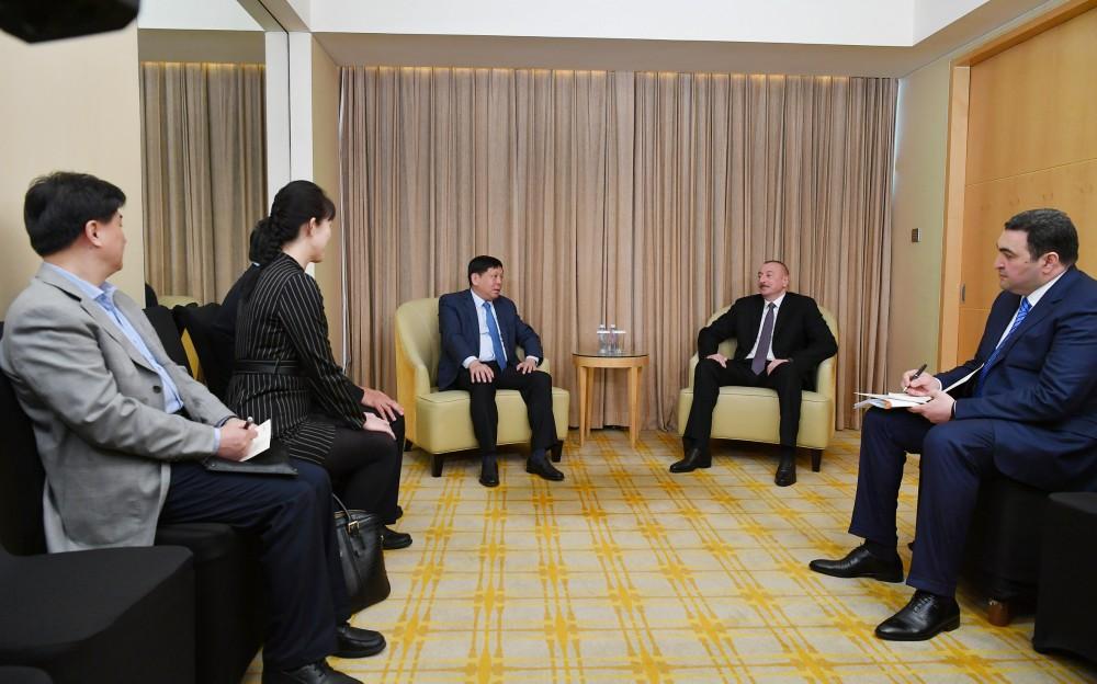 Prezident İlham Əliyev: Azərbaycan Çinin böyük şirkətlərinin ölkəmizdə fəal iş görmələrində maraqlıdır (FOTO) (YENİLƏNİB)