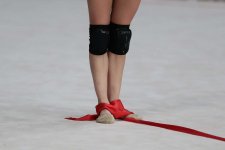 Milli Gimnastika Arenasında bədii gimnastika üzrə Dünya Kubokunun iştirakçılarının podium məşqləri keçirilib (FOTOREPORTAJ)