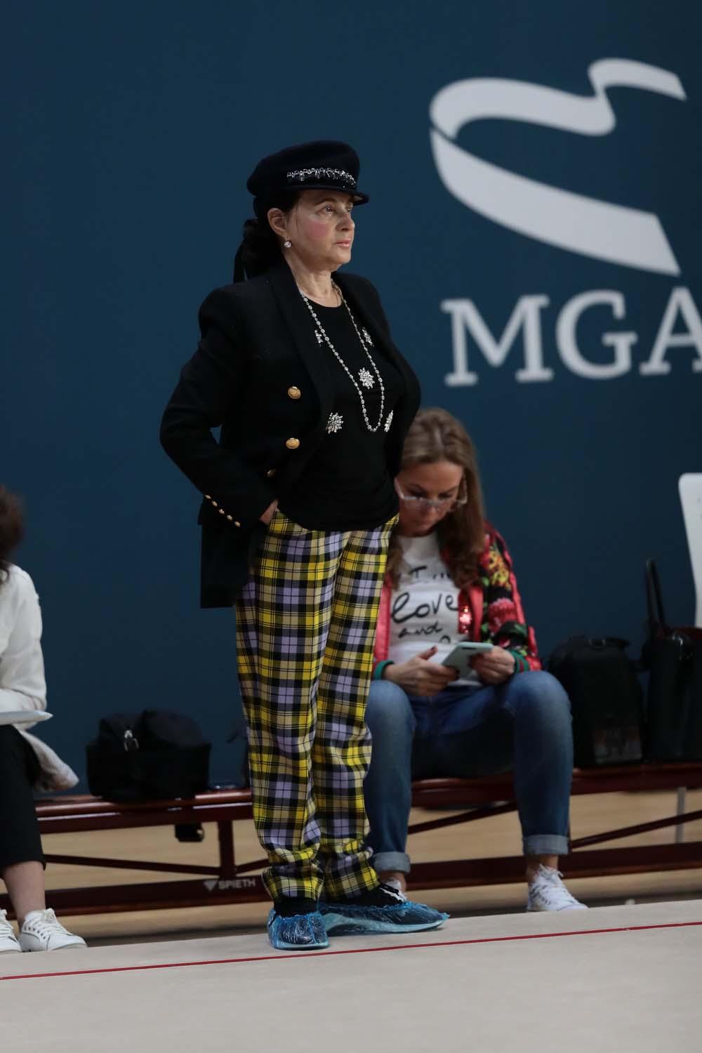 Milli Gimnastika Arenasında bədii gimnastika üzrə Dünya Kubokunun iştirakçılarının podium məşqləri keçirilib (FOTOREPORTAJ)
