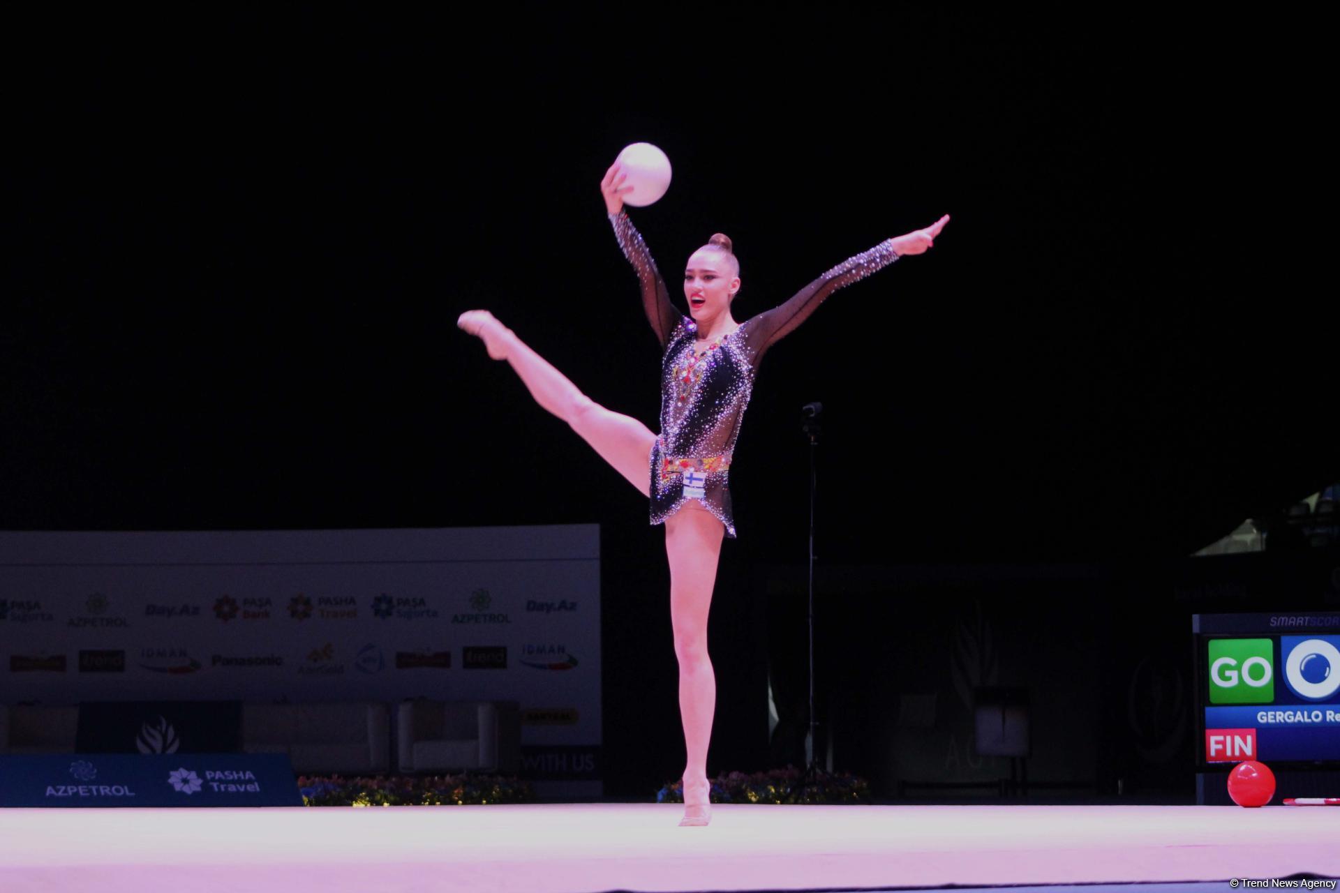 Bakıda keçirilən bədii gimnastika üzrə Dünya Kubokunda maraqlı məqamlar (FOTO)