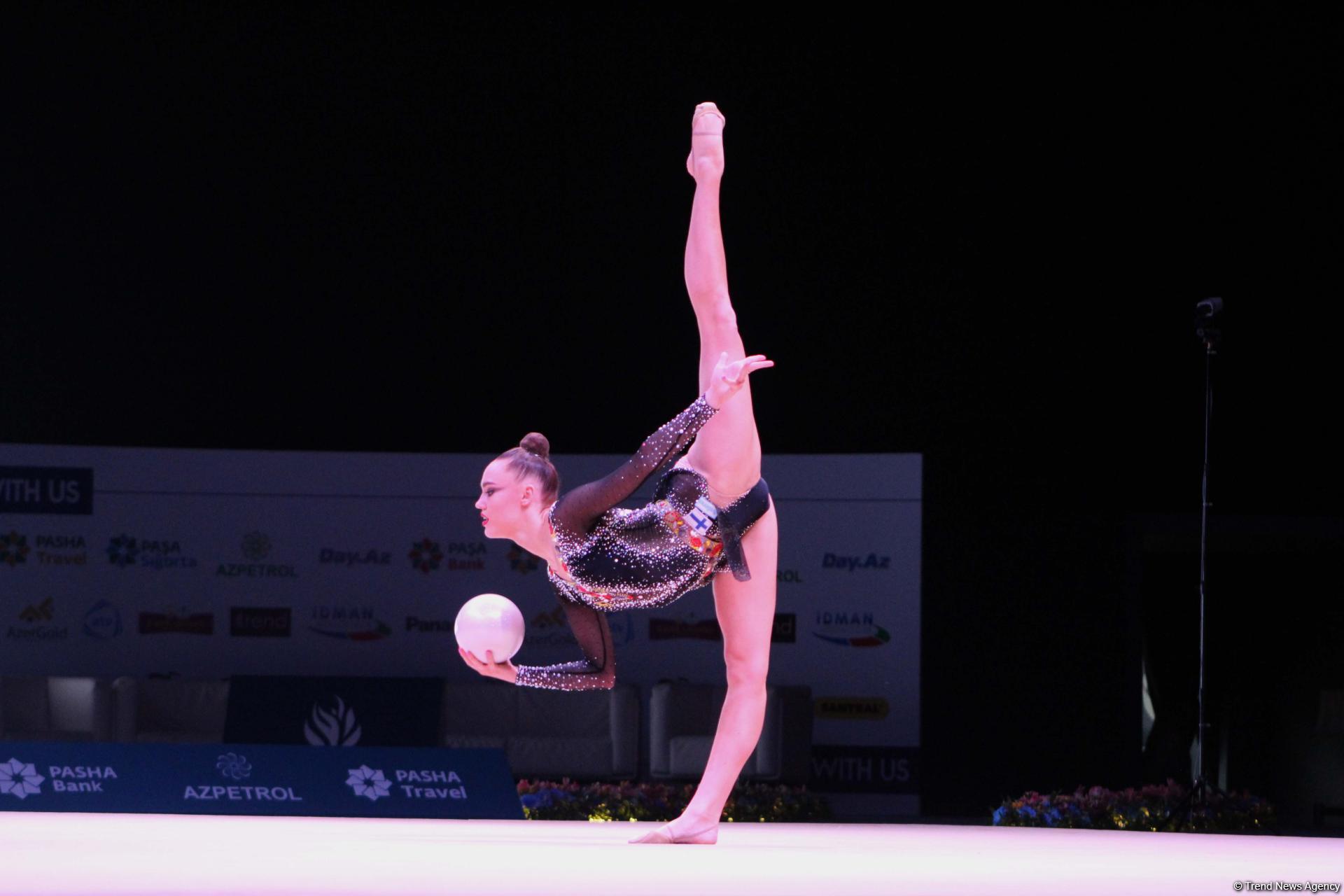 Bakıda keçirilən bədii gimnastika üzrə Dünya Kubokunda maraqlı məqamlar (FOTO)