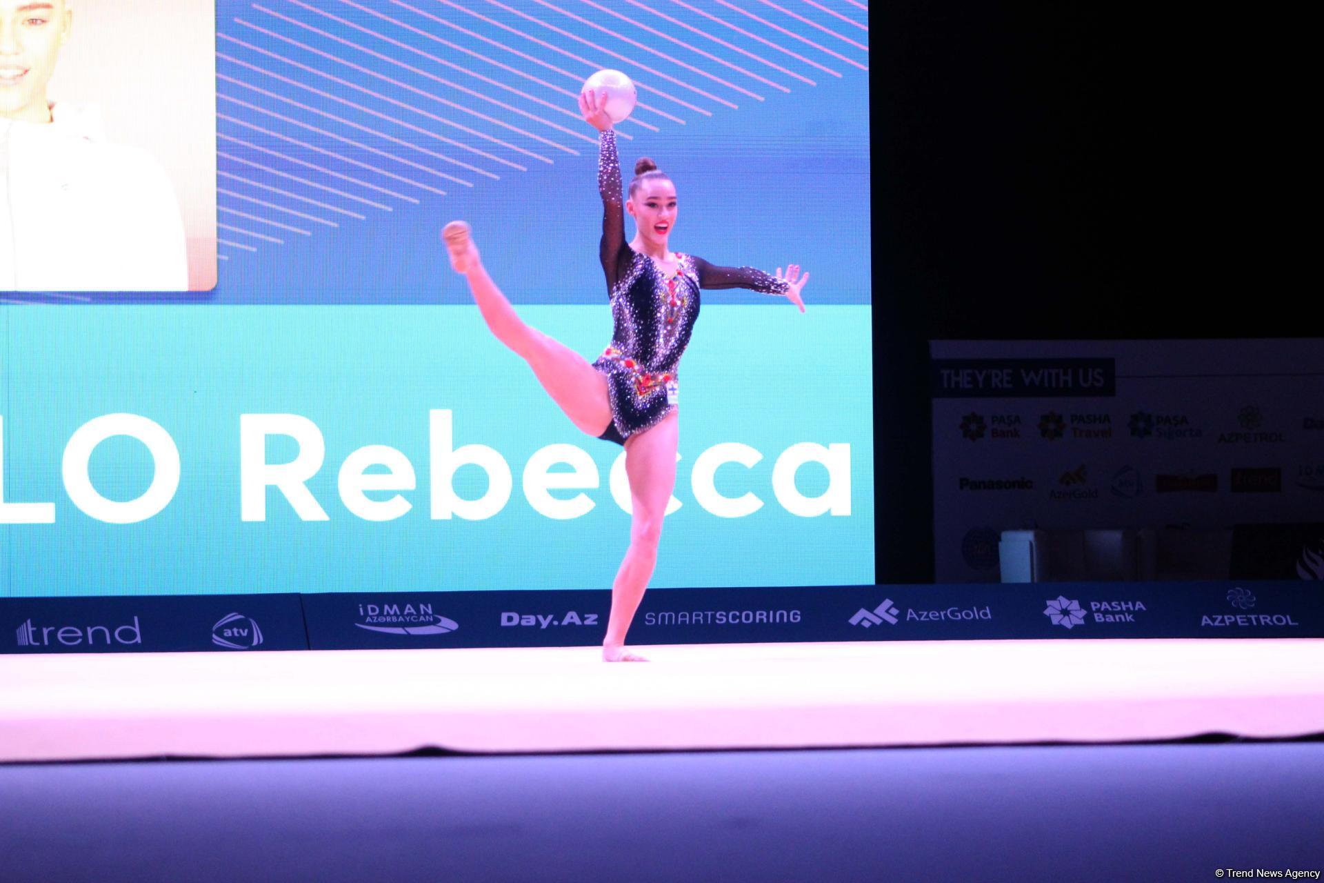 Bakıda keçirilən bədii gimnastika üzrə Dünya Kubokunda maraqlı məqamlar (FOTO)