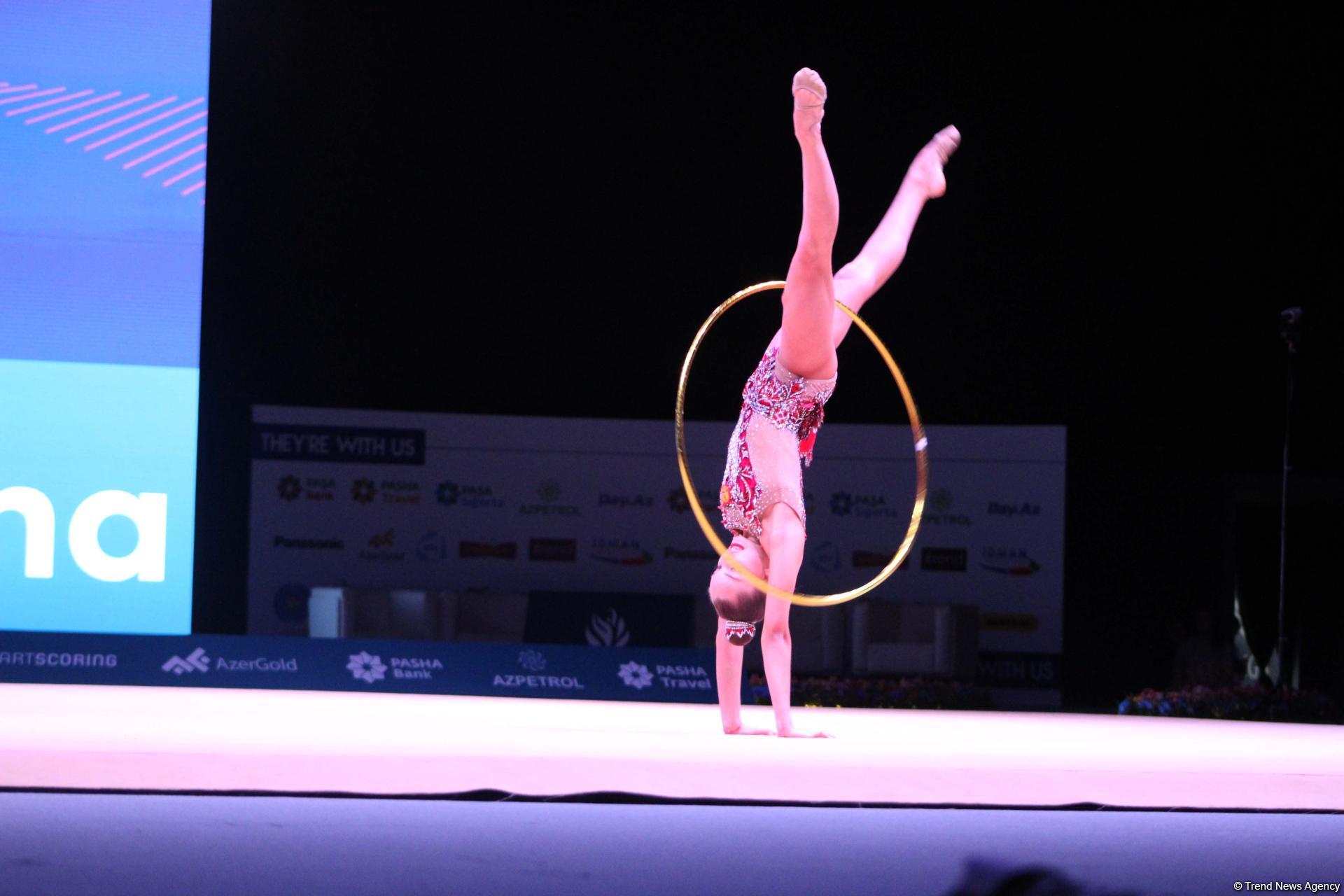 Bakıda keçirilən bədii gimnastika üzrə Dünya Kubokunda maraqlı məqamlar (FOTO)