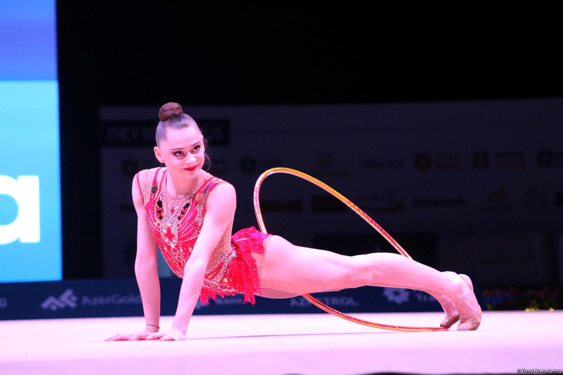 Bakıda keçirilən bədii gimnastika üzrə Dünya Kubokunda maraqlı məqamlar (FOTO)