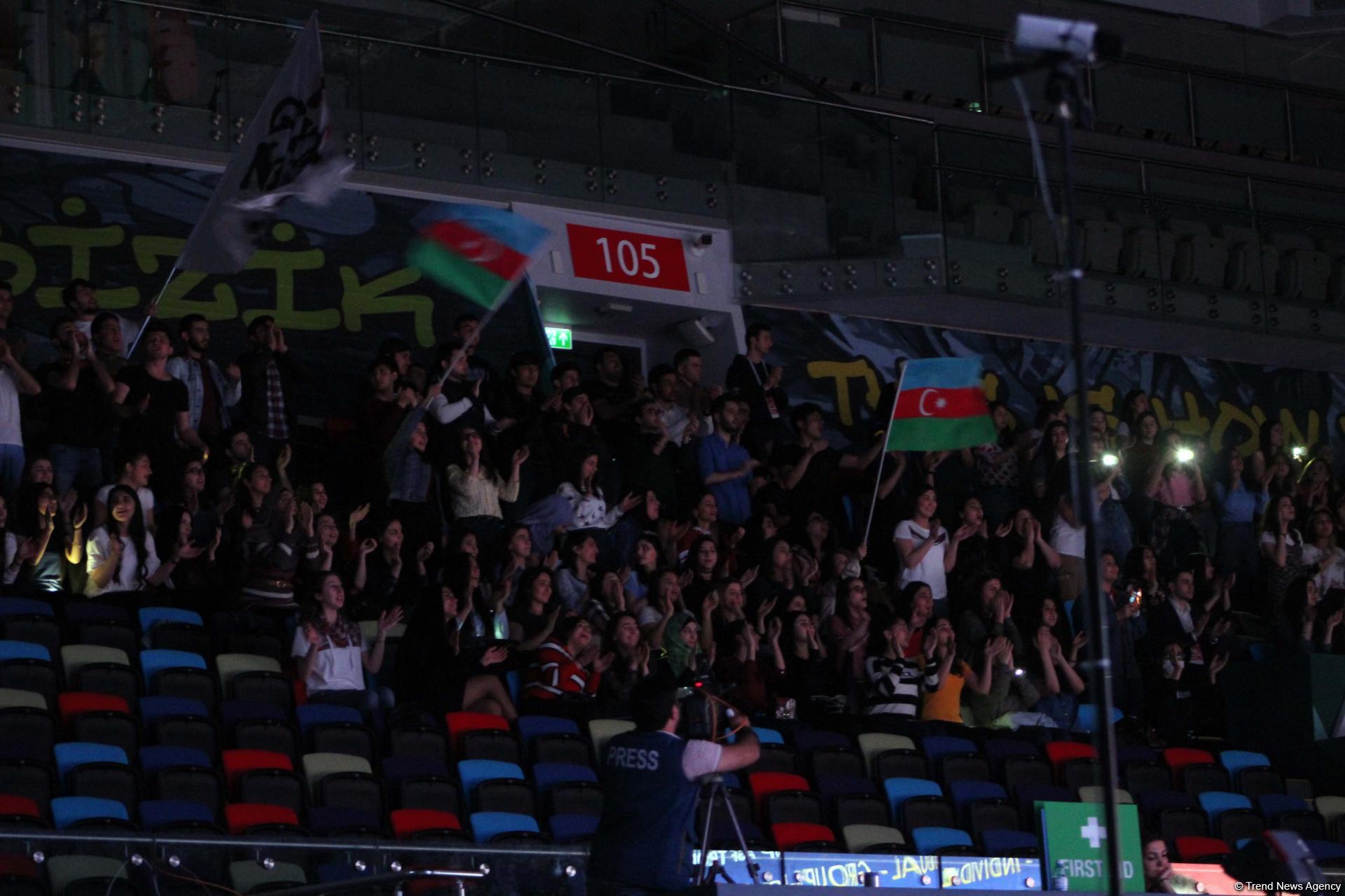 Bakıda keçirilən bədii gimnastika üzrə Dünya Kubokunda maraqlı məqamlar (FOTO)