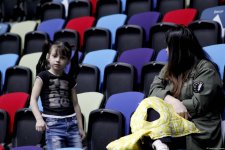Bakıda bədii gimnastika üzrə Dünya Kubokunda ən kiçiklərin sevinci (FOTO)