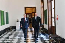 Prezident İlham Əliyev Brüsseldə Belçika kralı ilə görüşüb (FOTO)