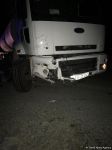 Bakı-Şamaxı yolunda qəza: betondaşıyan maşın "VAZ"la toqquşdu (FOTO)