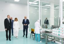 Prezident İlham Əliyev Pirallahı Sənaye Parkında "Diamed Co" şpris istehsalı zavodunun açılışında iştirak edib (FOTO) (YENİLƏNİB)