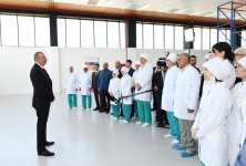 Prezident İlham Əliyev Pirallahı Sənaye Parkında "Diamed Co" şpris istehsalı zavodunun açılışında iştirak edib (FOTO) (YENİLƏNİB)