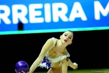 Bakıda bədii gimnastika üzrə 35-ci Avropa Çempionatının ikinci günü start götürüb (FOTO)