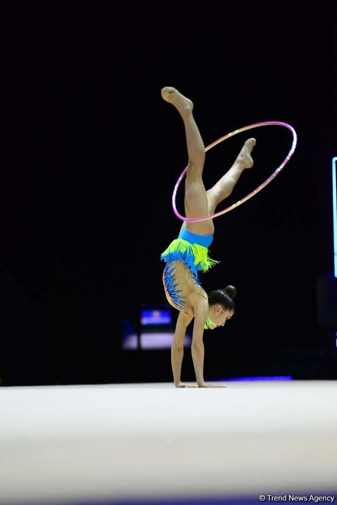 Bakıda bədii gimnastika üzrə 35-ci Avropa Çempionatının ikinci günü start götürüb (FOTO)