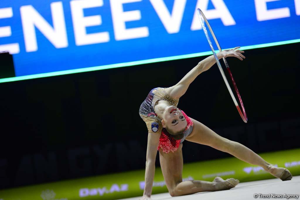 Bakıda bədii gimnastika üzrə 35-ci Avropa Çempionatının ikinci günü start götürüb (FOTO)