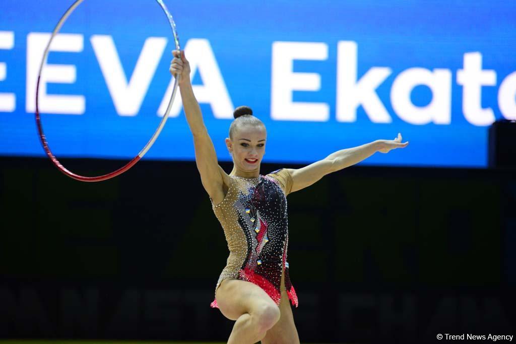 Bakıda bədii gimnastika üzrə 35-ci Avropa Çempionatının ikinci günü start götürüb (FOTO)