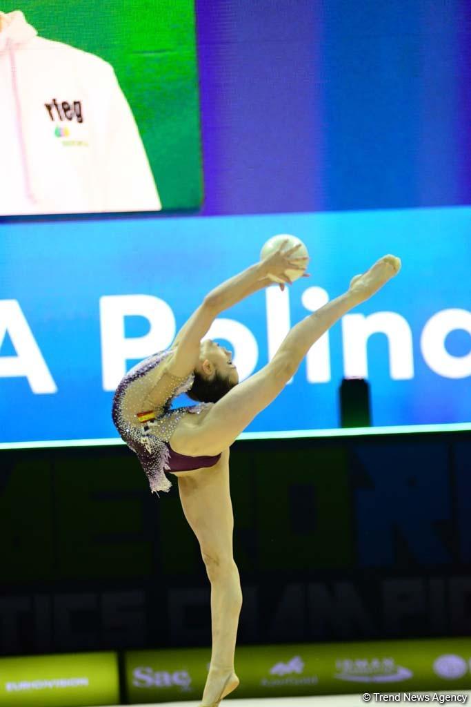 Bakıda bədii gimnastika üzrə 35-ci Avropa Çempionatının ikinci günü start götürüb (FOTO)