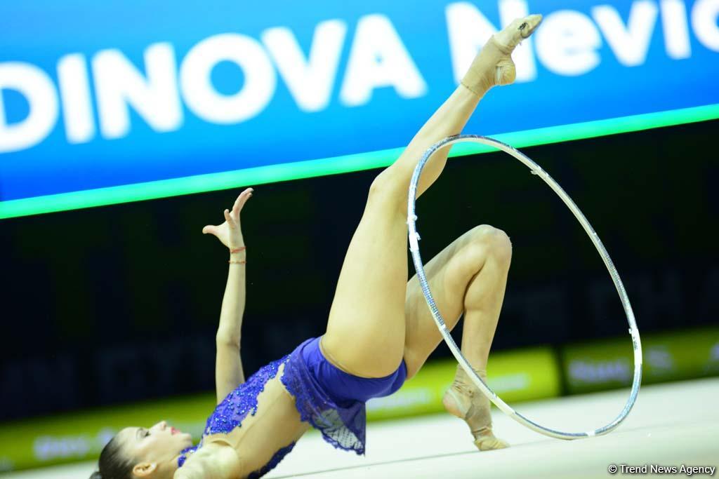 Bakıda bədii gimnastika üzrə 35-ci Avropa Çempionatının ikinci günü start götürüb (FOTO)