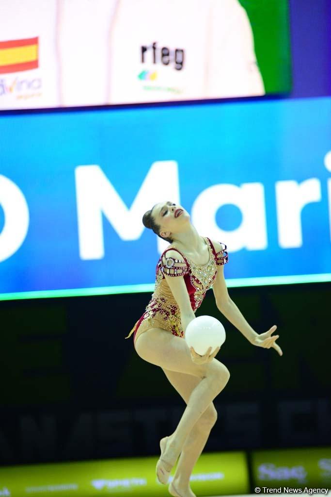 Bakıda bədii gimnastika üzrə 35-ci Avropa Çempionatının ikinci günü start götürüb (FOTO)