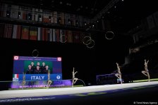 Bakıda bədii gimnastika üzrə 35-ci Avropa çempionatının finalı keçirilir (FOTO)