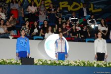 Bakıda bədii gimnastika üzrə Avropa çempionatının fərdi proqramı üzrə qaliblər mükafatlandırılıb