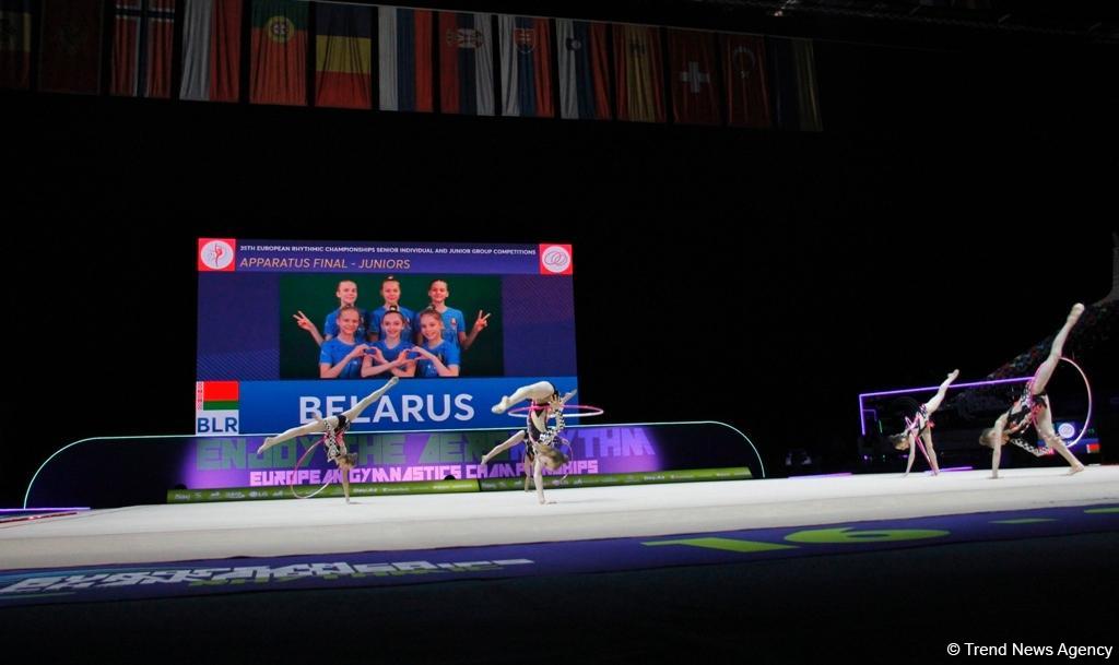 Bakıda bədii gimnastika üzrə 35-ci Avropa çempionatının finalı keçirilir (FOTO)