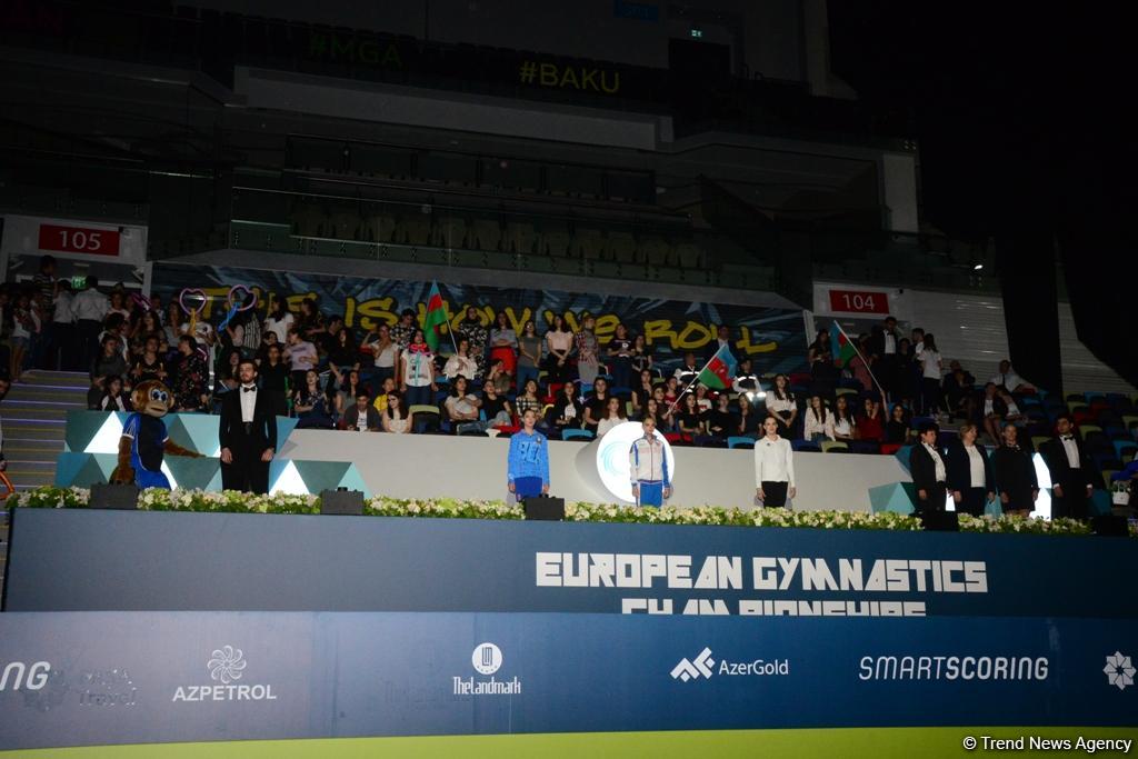 Bakıda bədii gimnastika üzrə Avropa çempionatının fərdi proqramı üzrə qaliblər mükafatlandırılıb