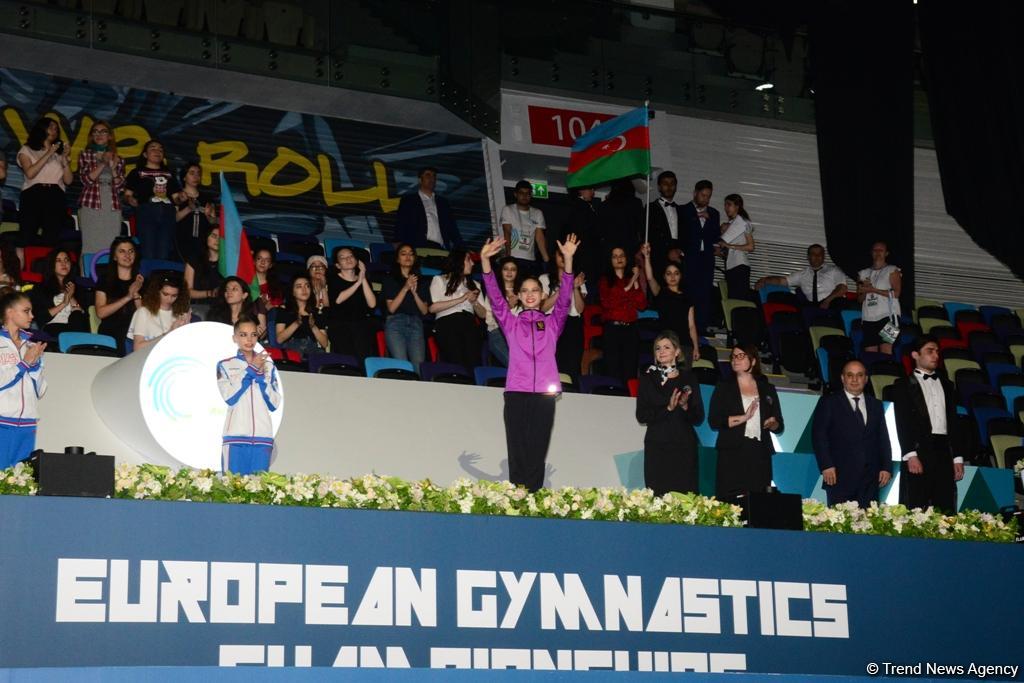 Bakıda bədii gimnastika üzrə Avropa çempionatının fərdi proqramı üzrə qaliblər mükafatlandırılıb
