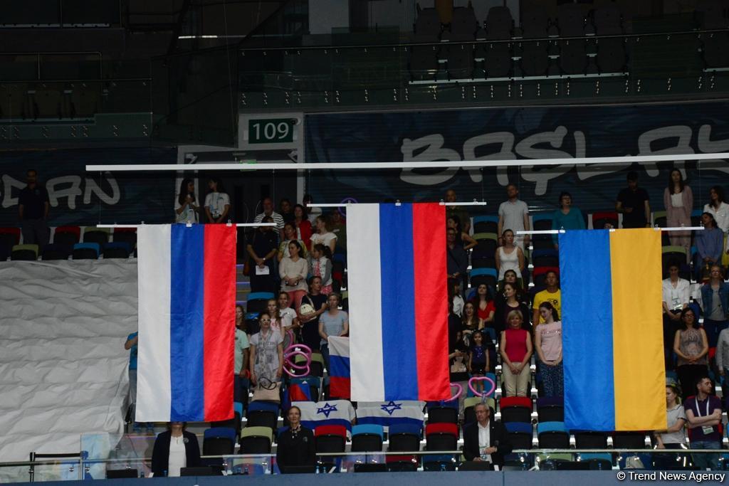 Bakıda bədii gimnastika üzrə Avropa çempionatının fərdi proqramı üzrə qaliblər mükafatlandırılıb