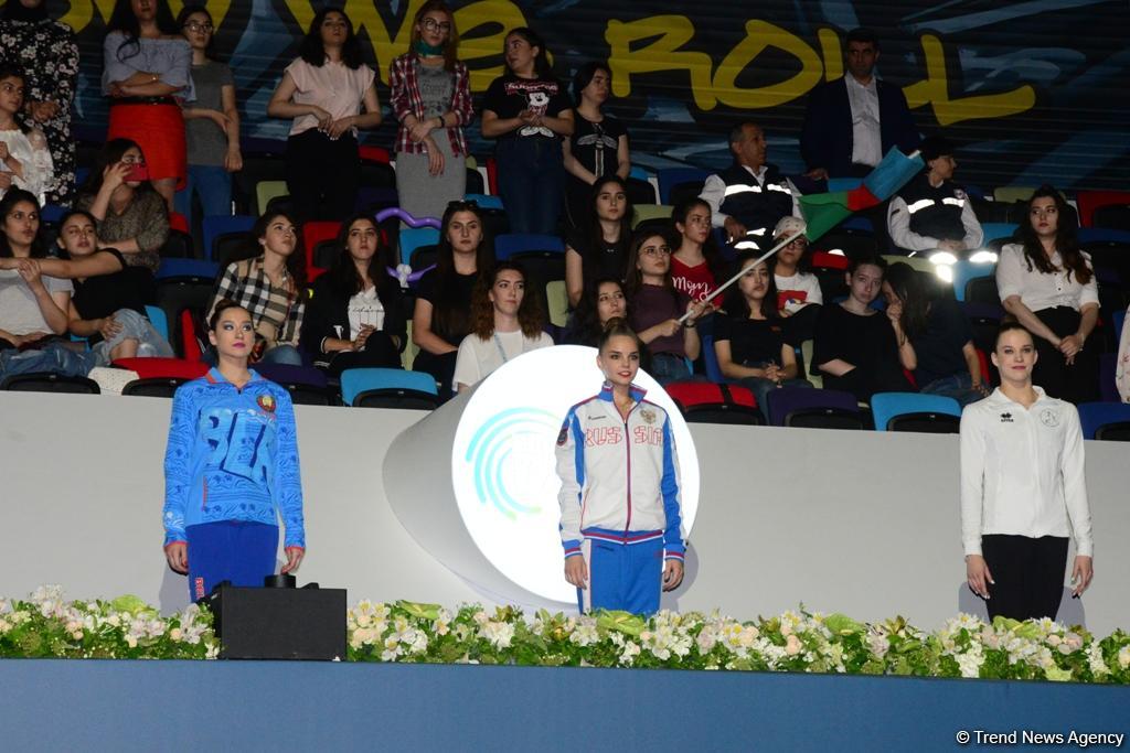 Bakıda bədii gimnastika üzrə Avropa çempionatının fərdi proqramı üzrə qaliblər mükafatlandırılıb