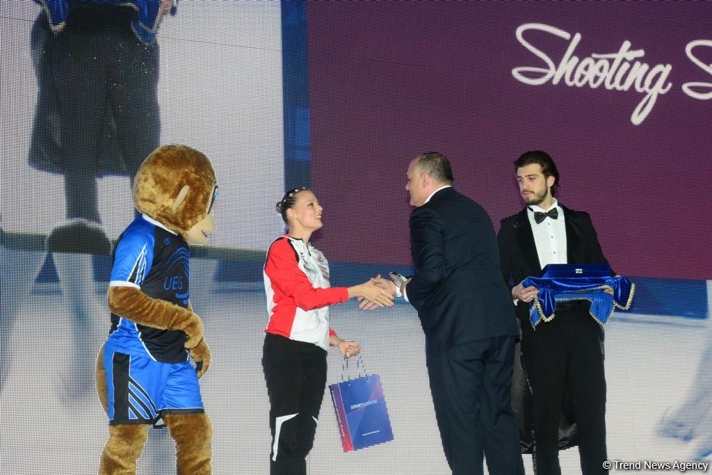 Bakıda bədii gimnastika üzrə Avropa çempionatının fərdi proqramı üzrə qaliblər mükafatlandırılıb