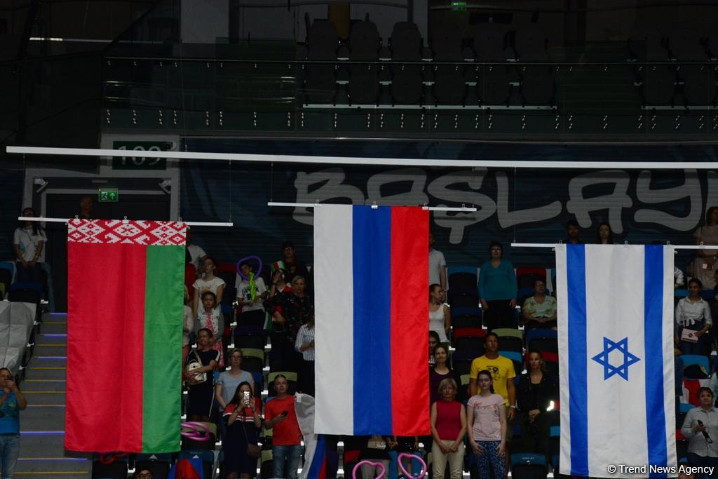 Bakıda bədii gimnastika üzrə Avropa çempionatının fərdi proqramı üzrə qaliblər mükafatlandırılıb
