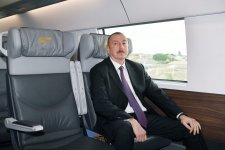 Prezident İlham Əliyev Sabunçu dəmir yolu vağzalı kompleksinin açılışında iştirak edib (YENİLƏNİB) (FOTO)