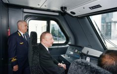 Prezident İlham Əliyev Sabunçu dəmir yolu vağzalı kompleksinin açılışında iştirak edib (YENİLƏNİB) (FOTO)
