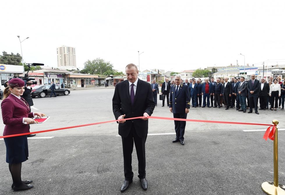 Prezident İlham Əliyev Sabunçu dəmir yolu vağzalı kompleksinin açılışında iştirak edib (YENİLƏNİB) (FOTO)