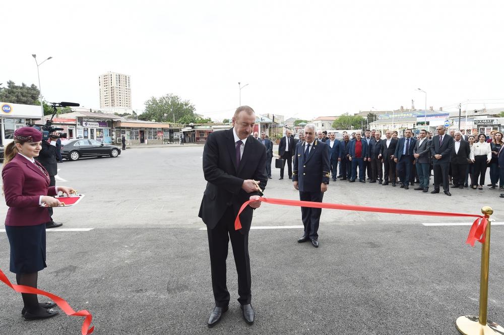 Prezident İlham Əliyev Sabunçu dəmir yolu vağzalı kompleksinin açılışında iştirak edib (YENİLƏNİB) (FOTO)