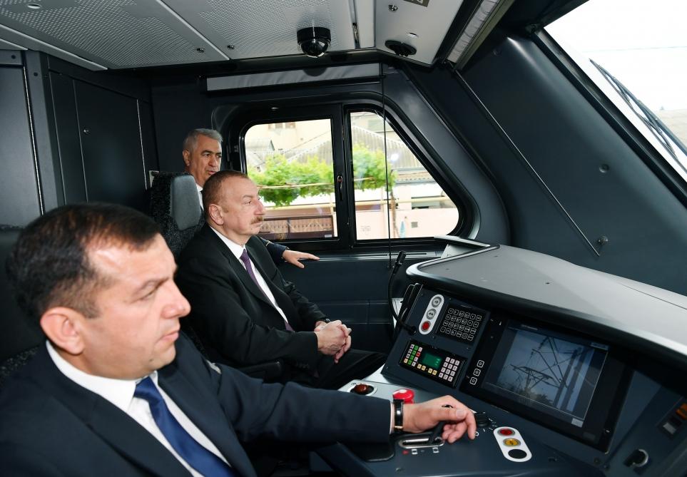 Prezident İlham Əliyev Sabunçu dəmir yolu vağzalı kompleksinin açılışında iştirak edib (YENİLƏNİB) (FOTO)