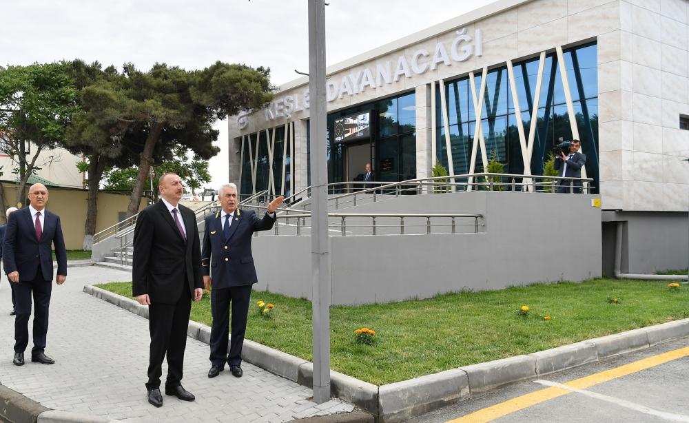Prezident İlham Əliyev Sabunçu dəmir yolu vağzalı kompleksinin açılışında iştirak edib (YENİLƏNİB) (FOTO)