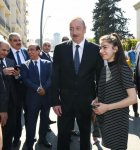 Prezident İlham Əliyev və birinci xanım Mehriban Əliyeva Təzəpir məscidinin qarşısındakı bağın və Füzuli küçəsi boyunca salınmış Mərkəzi Parkın açılışında iştirak ediblər (YENİLƏNİB) (FOTO)