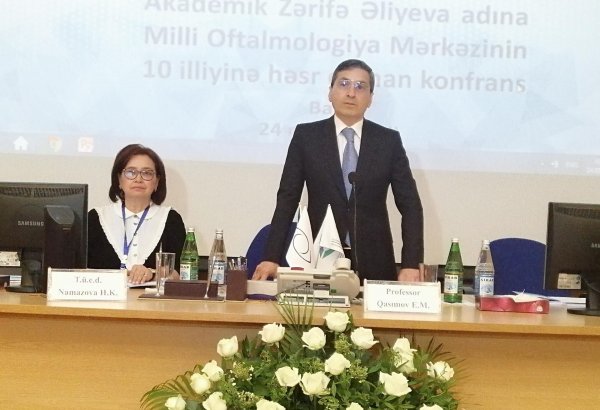 Milli Oftalmologiya Mərkəzinin 10 illiyinə həsr edilən konfrans keçirilir (FOTO)