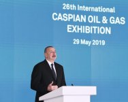 Prezident İlham Əliyev XXVI Beynəlxalq “Xəzər Neft və Qaz-2019” sərgi və konfransının açılışında iştirak edib (YENİLƏNİB) (FOTO)