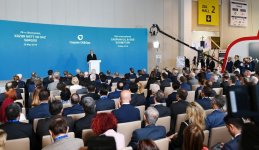 Prezident İlham Əliyev XXVI Beynəlxalq “Xəzər Neft və Qaz-2019” sərgi və konfransının açılışında iştirak edib (YENİLƏNİB) (FOTO)