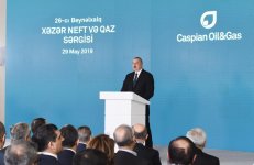 Prezident İlham Əliyev XXVI Beynəlxalq “Xəzər Neft və Qaz-2019” sərgi və konfransının açılışında iştirak edib (YENİLƏNİB) (FOTO)