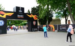 Bakıda UEFA Avropa Liqasının final qarşılaşmasına saatlar qalır (FOTO)