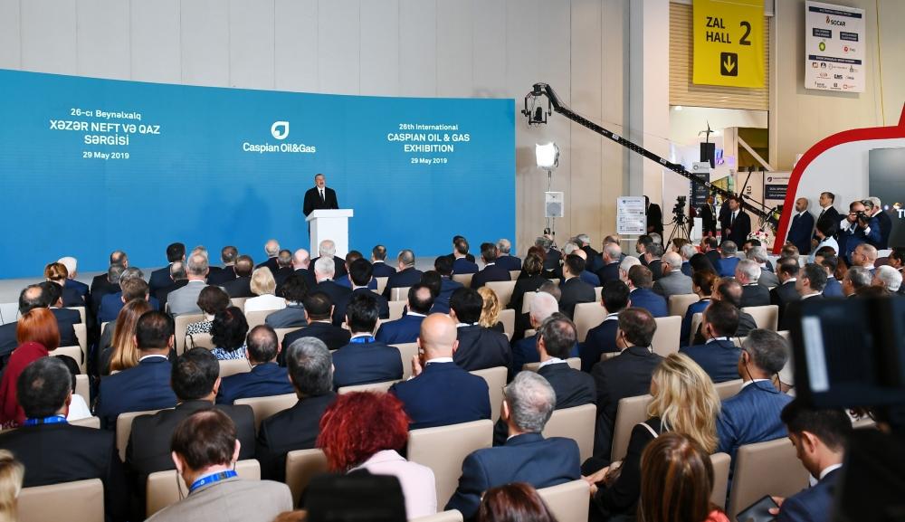 Prezident İlham Əliyev XXVI Beynəlxalq “Xəzər Neft və Qaz-2019” sərgi və konfransının açılışında iştirak edib (YENİLƏNİB) (FOTO)