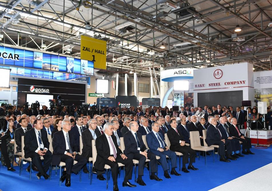 Prezident İlham Əliyev XXVI Beynəlxalq “Xəzər Neft və Qaz-2019” sərgi və konfransının açılışında iştirak edib (YENİLƏNİB) (FOTO)