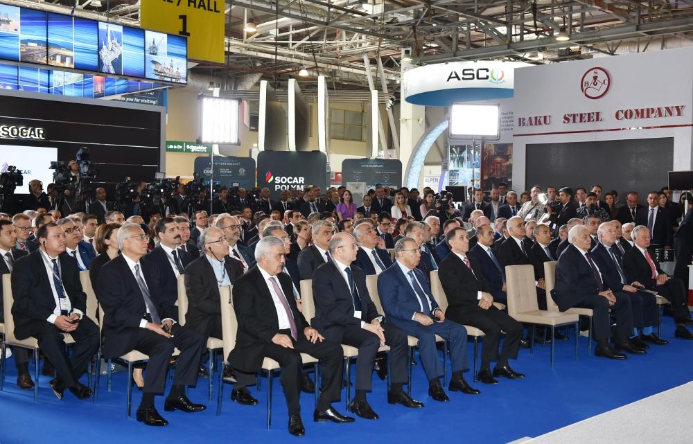Prezident İlham Əliyev XXVI Beynəlxalq “Xəzər Neft və Qaz-2019” sərgi və konfransının açılışında iştirak edib (YENİLƏNİB) (FOTO)